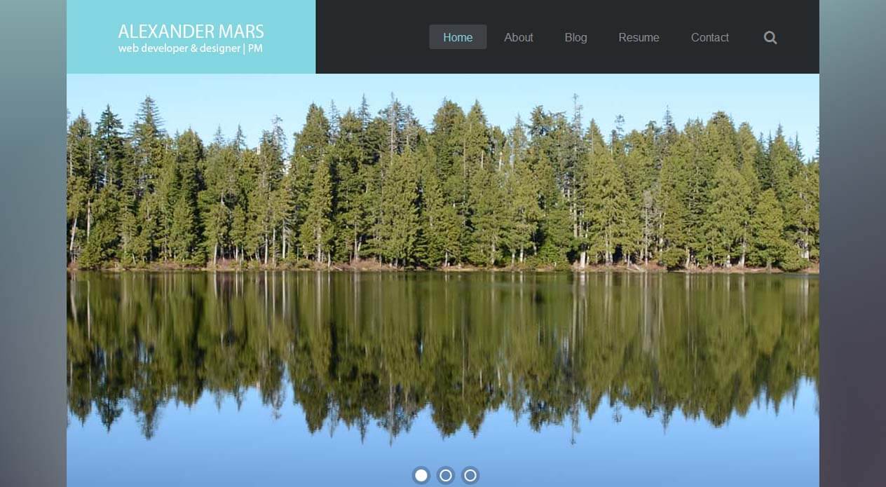 Personal Page based on Joomla 3 CMS
